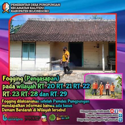 PUNGPUNGAN: Fogging Wilayah Desa Pungpungan (RT-20,21,22,23,28,29)