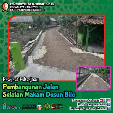 PUNGPUNGAN: Pembangunan Jalan Selatan Makam Dusun Bilo Desa Pungpungan
