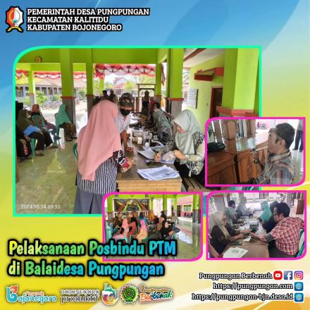 PUNGPUNGAN: Pelaksanaan POSBINDU PMT oleh tim kesehataan dari Puskesmas Pugnpungan