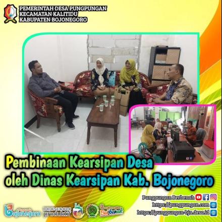 PUNGPUNGAN:  Dinas Kearsipan Bojonegoro Berikan Pengarahan Kearsipan di Kantor Desa Pungpungan